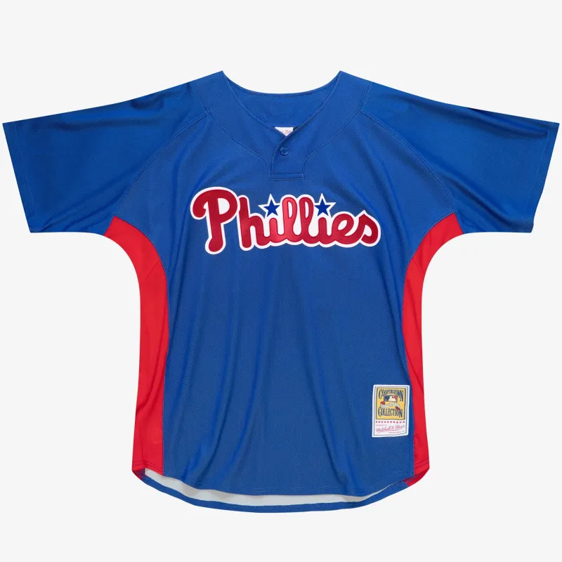 Men's Mitchell & Ness MLB Authentic Bp Pullover Jersey Phillies 2010 Roy Halladay sold by Zulily