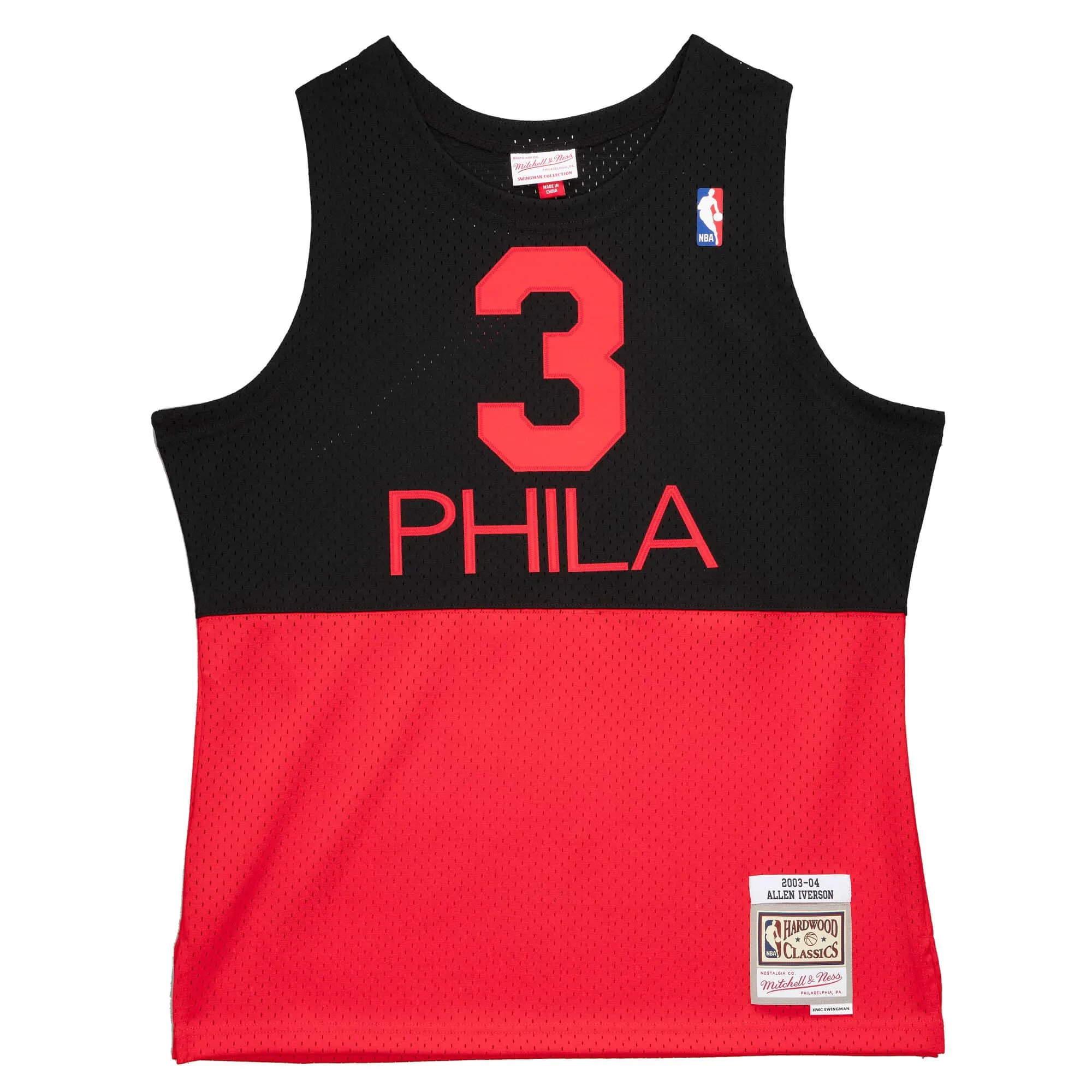 Men's Mitchell & Ness NBA Reload 2.0 Swingman Jersey 76Ers 2003 Allen Iverson sold by Zulily