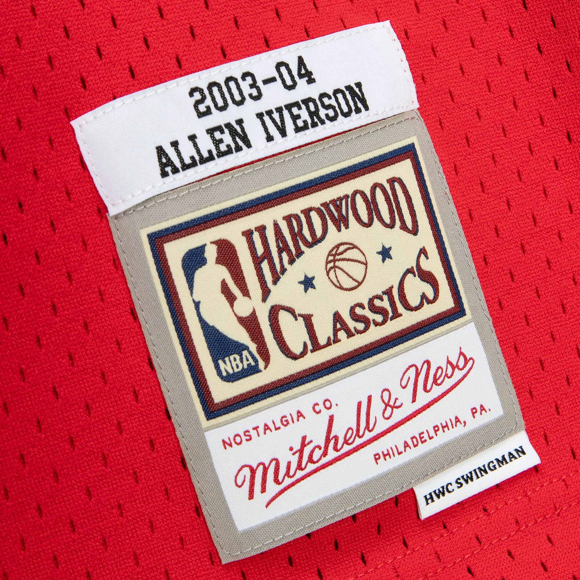 Men's Mitchell & Ness NBA Reload 2.0 Swingman Jersey 76Ers 2003 Allen Iverson sold by Zulily product image thumbnail 3