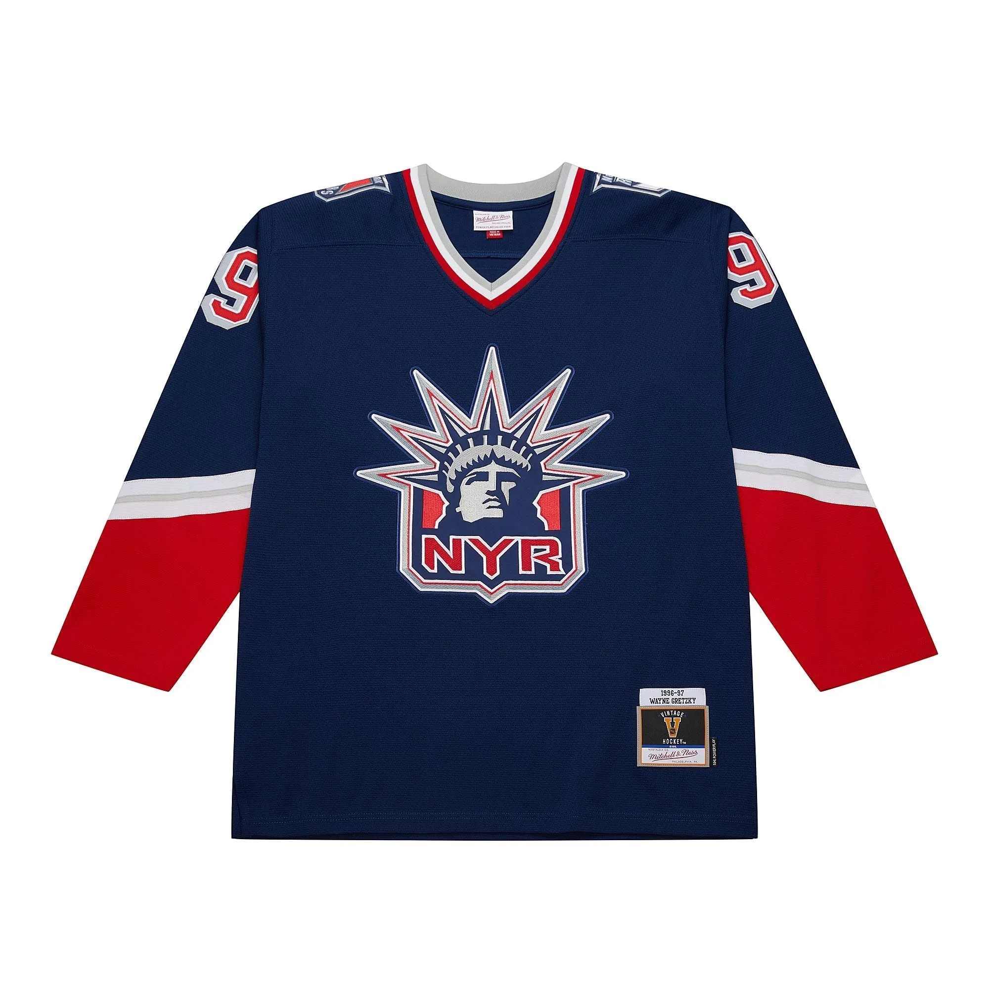 Men's Mitchell & Ness Nhl Alternate Jersey Rangers 1996 Wayne Gretzky sold by Zulily
