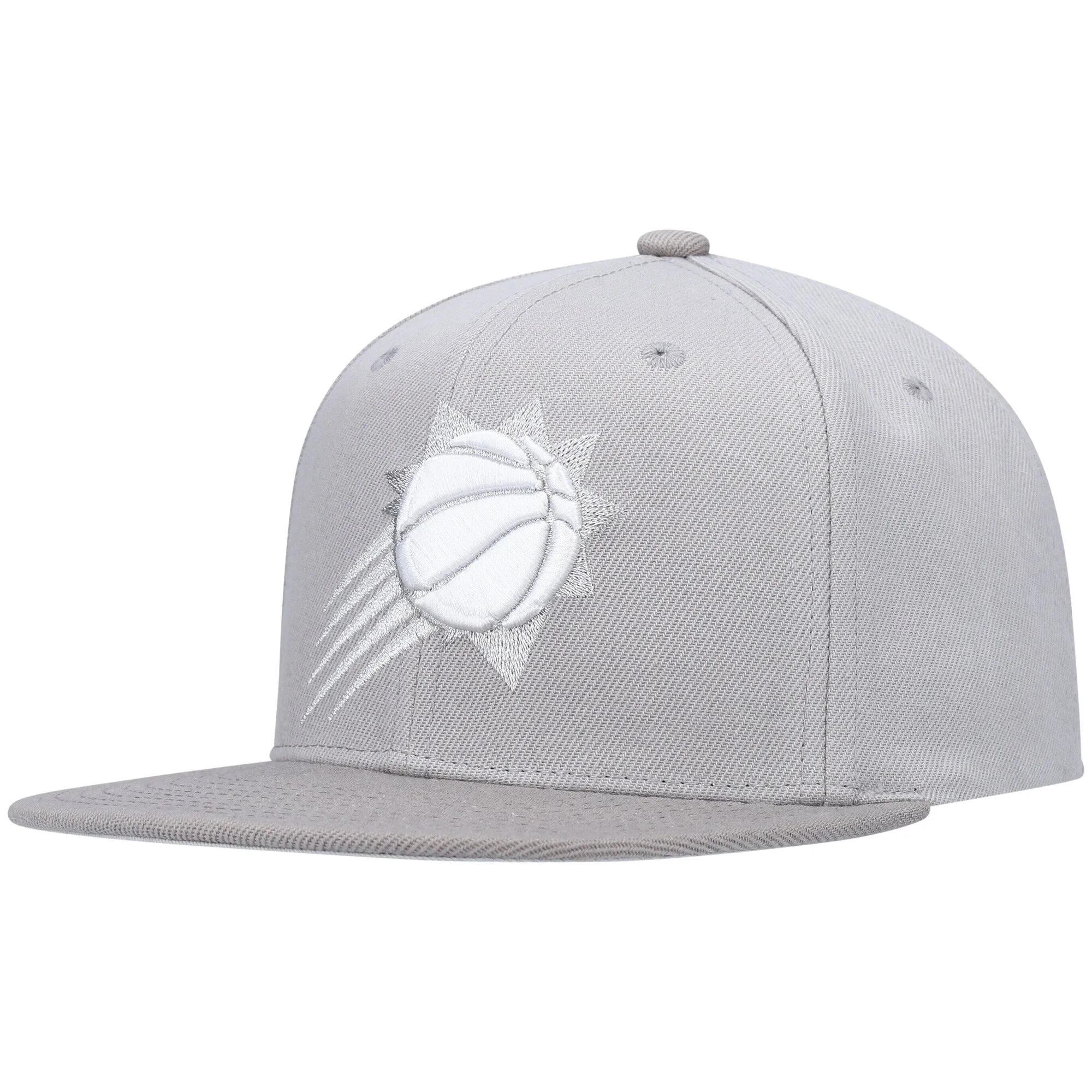 Men's Mitchell & Ness NBA Metallic Gray Snapback Suns - Grey sold by Zulily