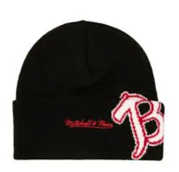 Men's Mitchell & Ness MLB Cricket Knit Coop Braves - Black sold by Zulily product image thumbnail 2