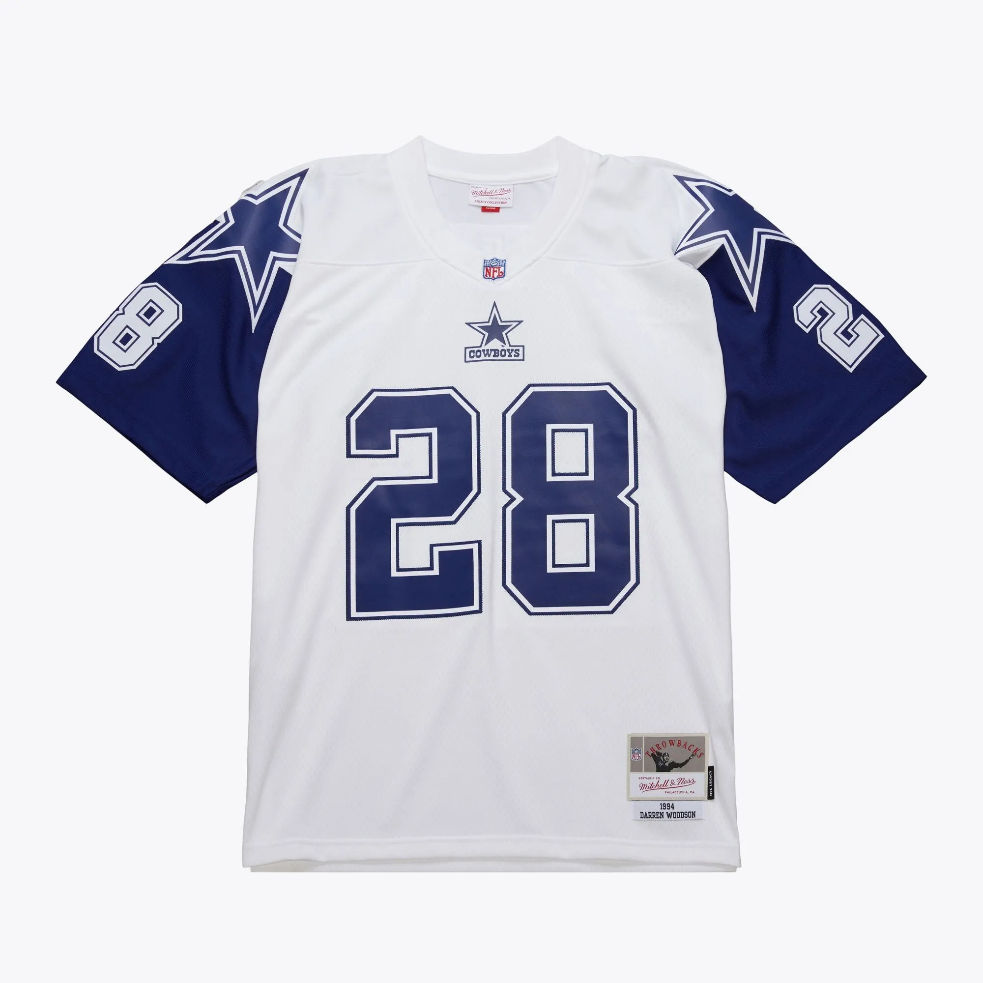 Men's Mitchell & Ness NFL White Jersey Cowboys 1994 Darren Woodson sold by Zulily