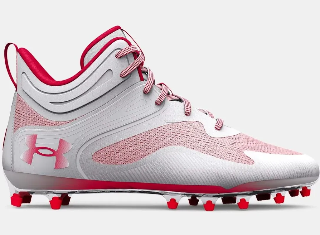 Men's Under Armour Command Mc Mid 'White Red' (No Lid) sold by Zulily