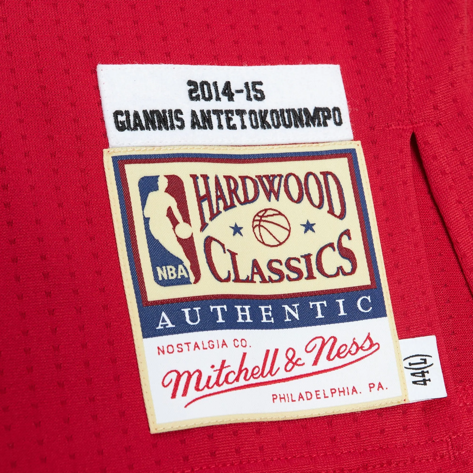 Men's Mitchell & Ness NBA Milwaukee Bucks Home Jersey Bucks 2014 Giannis Antetokounmpo sold by Zulily product image thumbnail 4