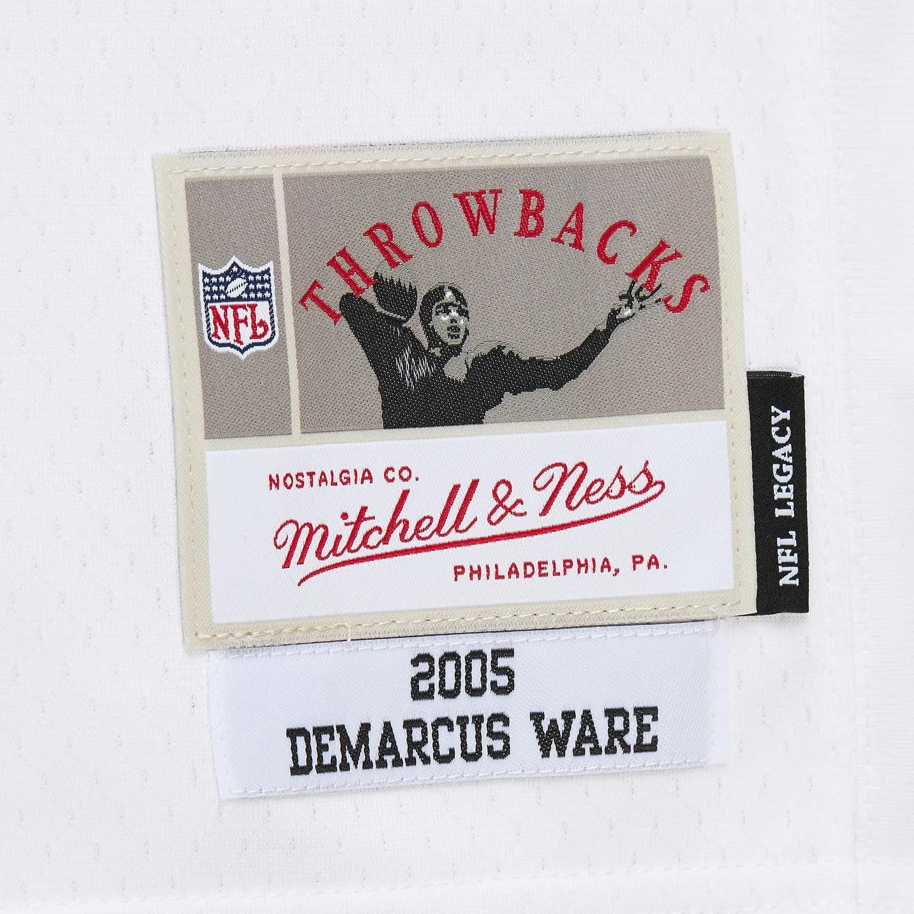 Men's Mitchell & Ness NFL White Jersey Cowboys 2005 Demarcus Ware sold by Zulily product image thumbnail 4