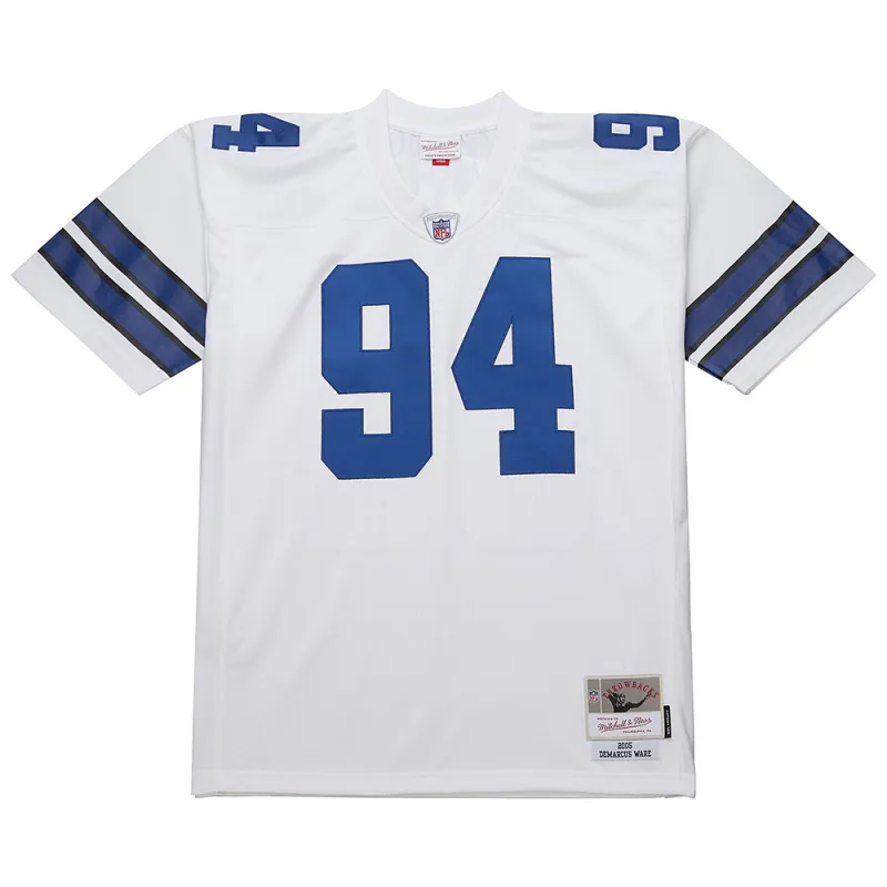 Men's Mitchell & Ness NFL White Jersey Cowboys 2005 Demarcus Ware sold by Zulily