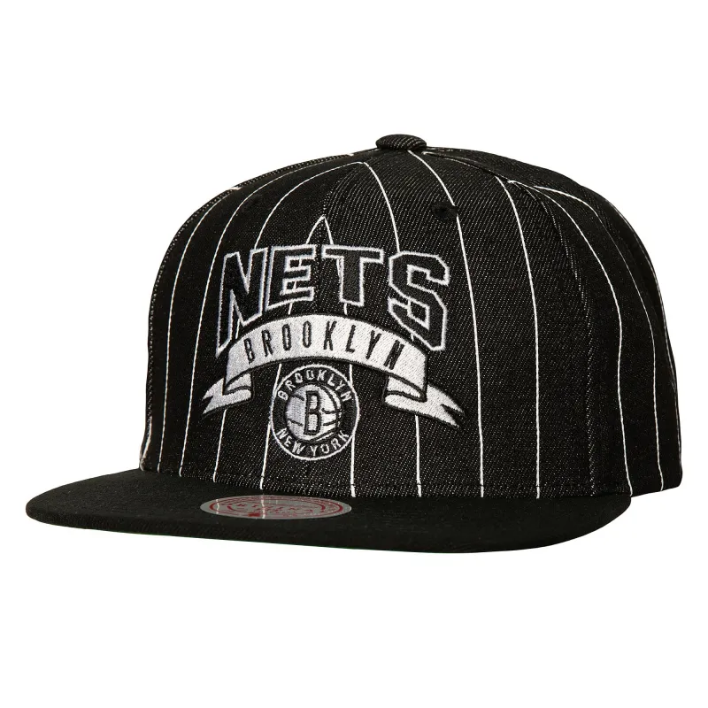Men's Mitchell & Ness NBA Dem Stripes Snapback Nets sold by Zulily