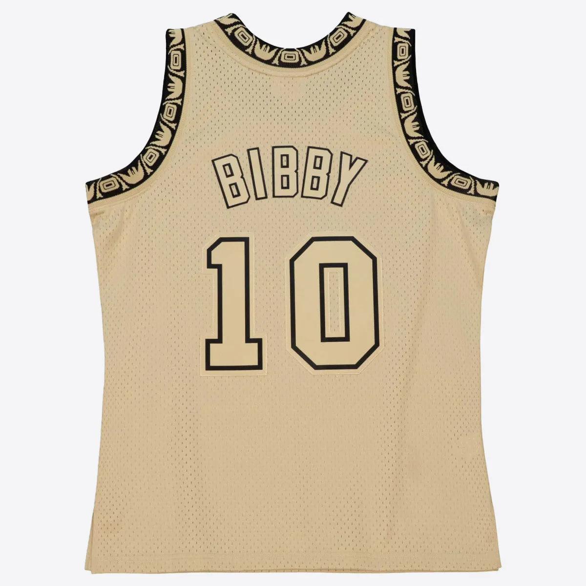 Men's Mitchell & Ness Khaki Black Swingman Jersey Grizzlies 1998 Mike Bibby sold by Zulily product image thumbnail 2