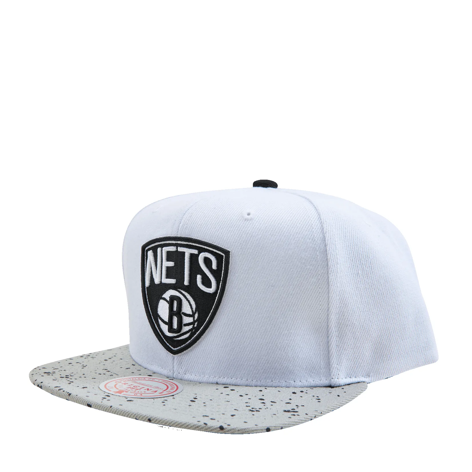 Men's Mitchell & Ness NBA Cement Top Snapback Nets - White-Silver sold by Zulily