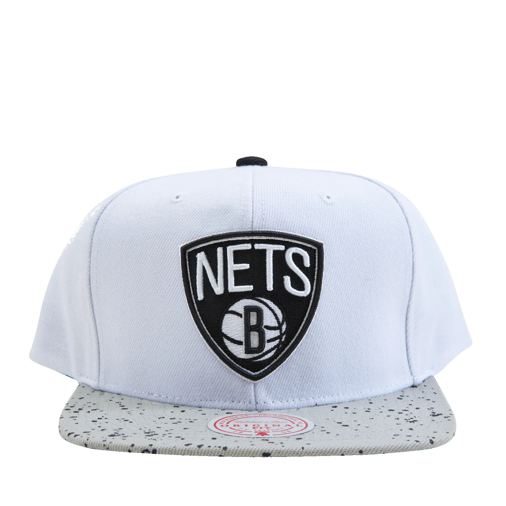 Men's Mitchell & Ness NBA Cement Top Snapback Nets - White-Silver sold by Zulily product image thumbnail 2