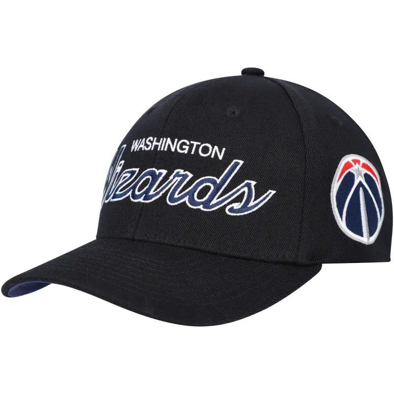 Men's Mitchell & Ness NBA Team Script 2.0 Stretch Snapback Wizards sold by Zulily