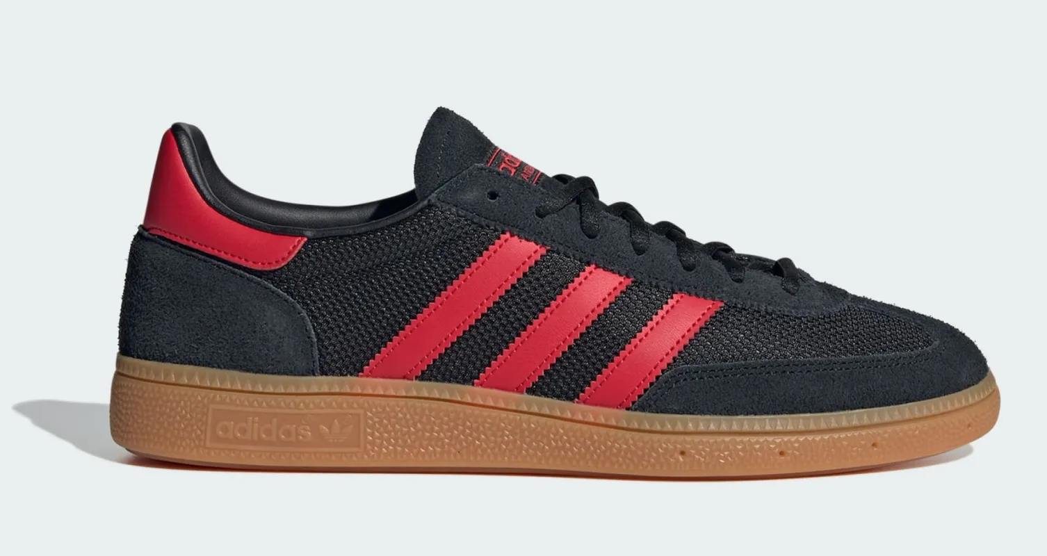 Men's adidas Handball Spezial 'Black Better Scarlet Gum' sold by Zulily