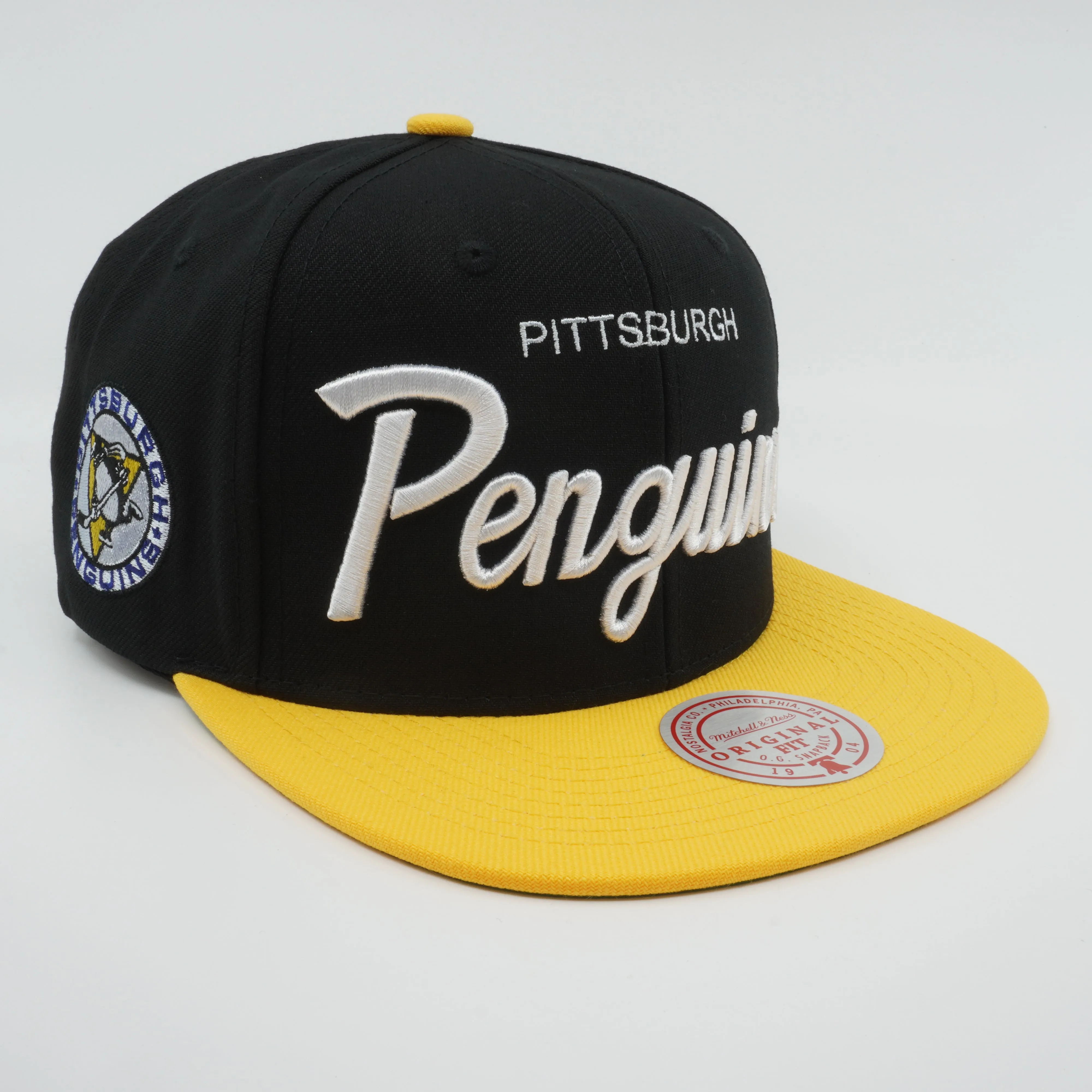 Men's Mitchell & Ness Nhl Vintage Script Snapback Penguins - Black sold by Zulily product image thumbnail 3