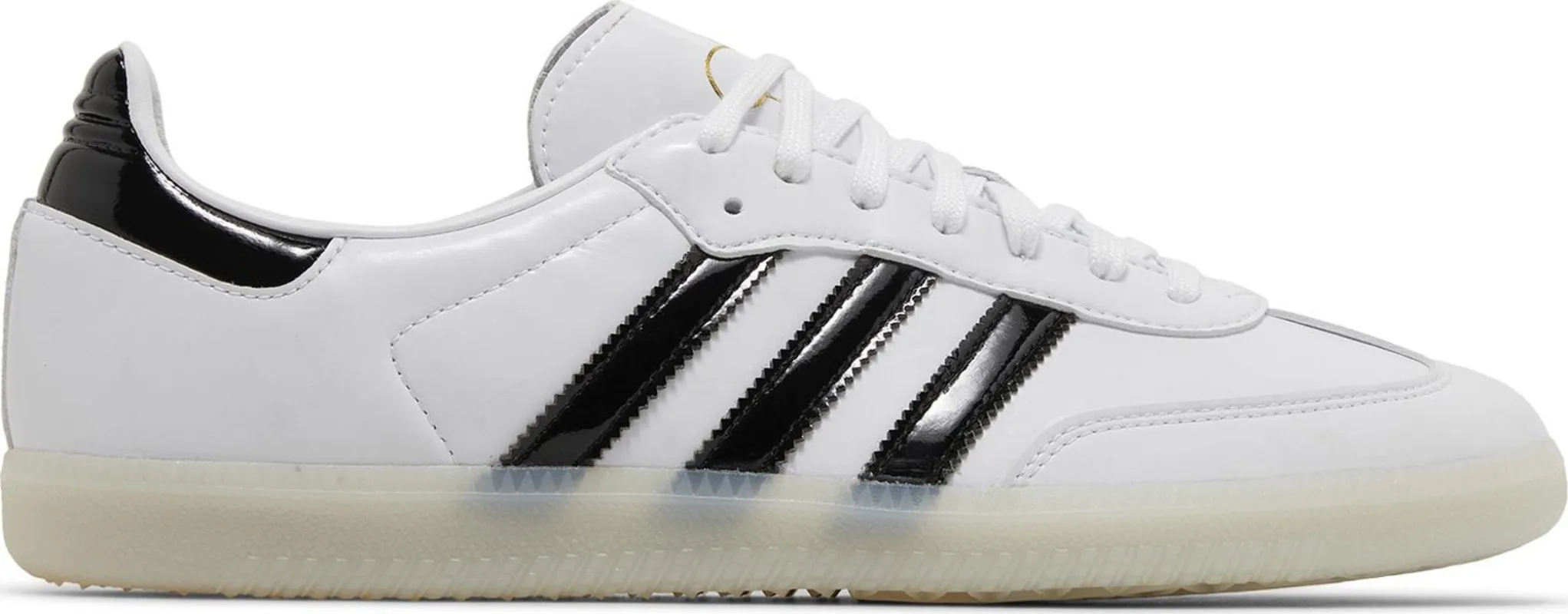 Men's adidas Samba 'Jason Dill White Black Patent' sold by Zulily