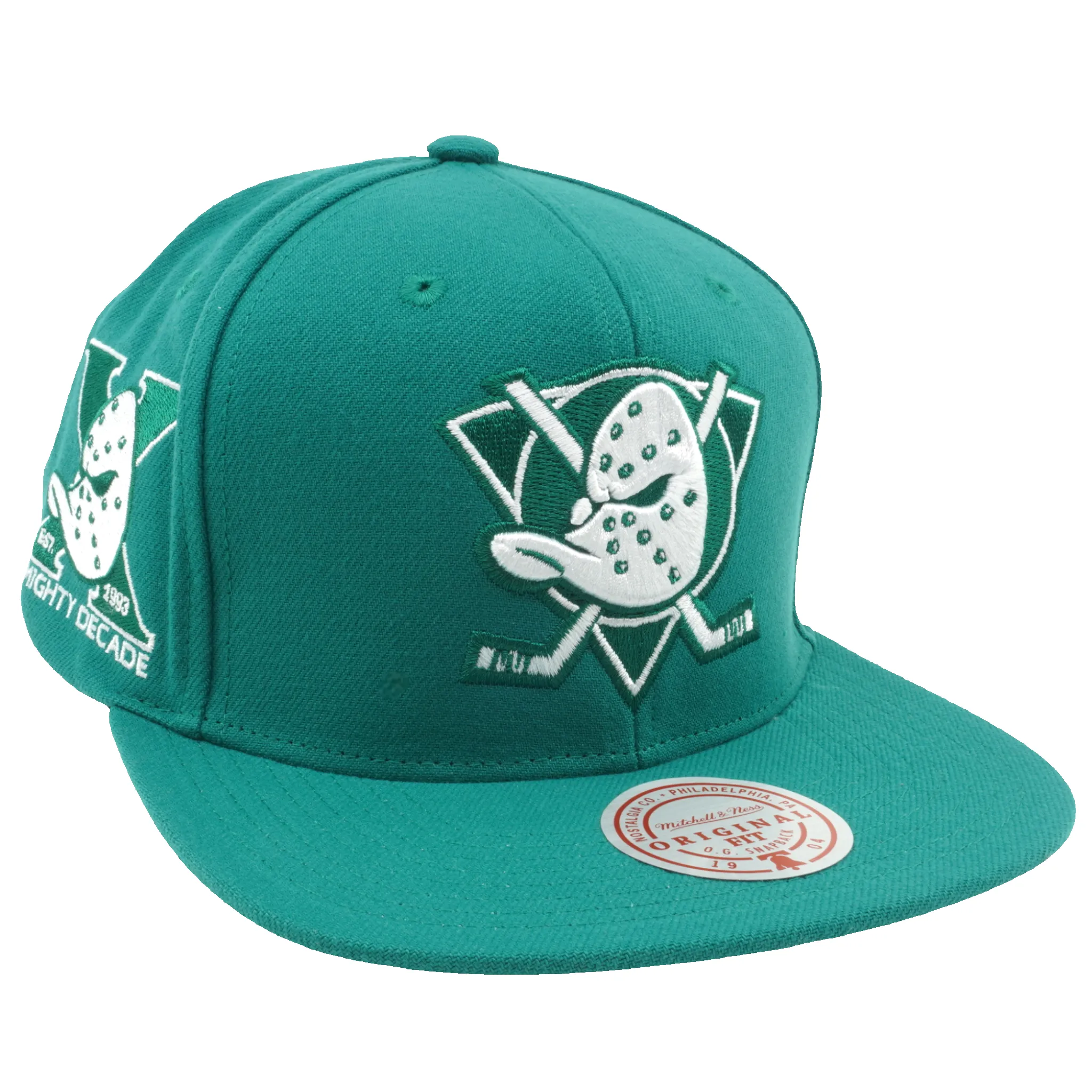 Men's Mitchell & Ness Nhl Back To Basics Snapback Vntg Ducks - Teal sold by Zulily product image thumbnail 3