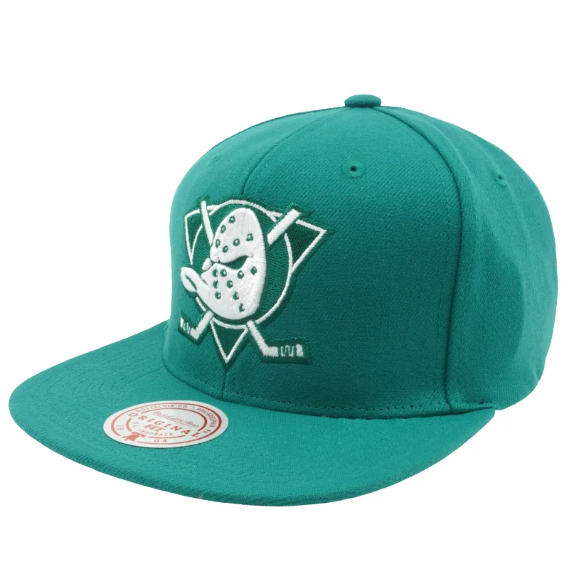 Men's Mitchell & Ness Nhl Back To Basics Snapback Vntg Ducks - Teal made by Mitchell & Ness