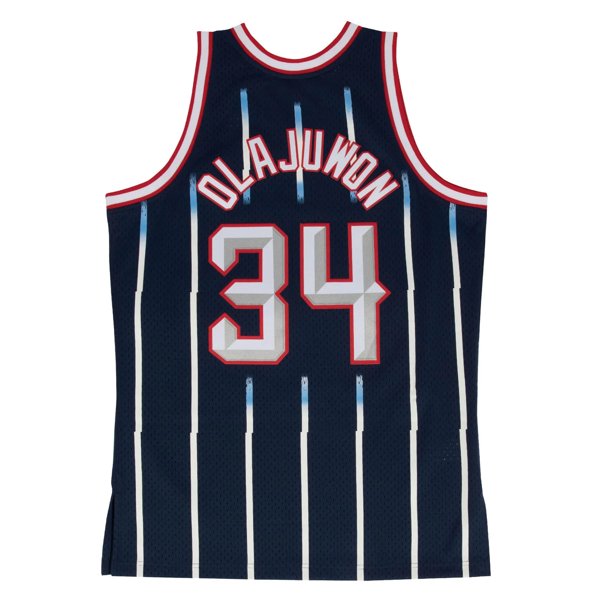 Men's Mitchell & Ness NBA Swingman Road Jersey Rockets 96 Hakeem Olajuwon sold by Zulily product image thumbnail 2