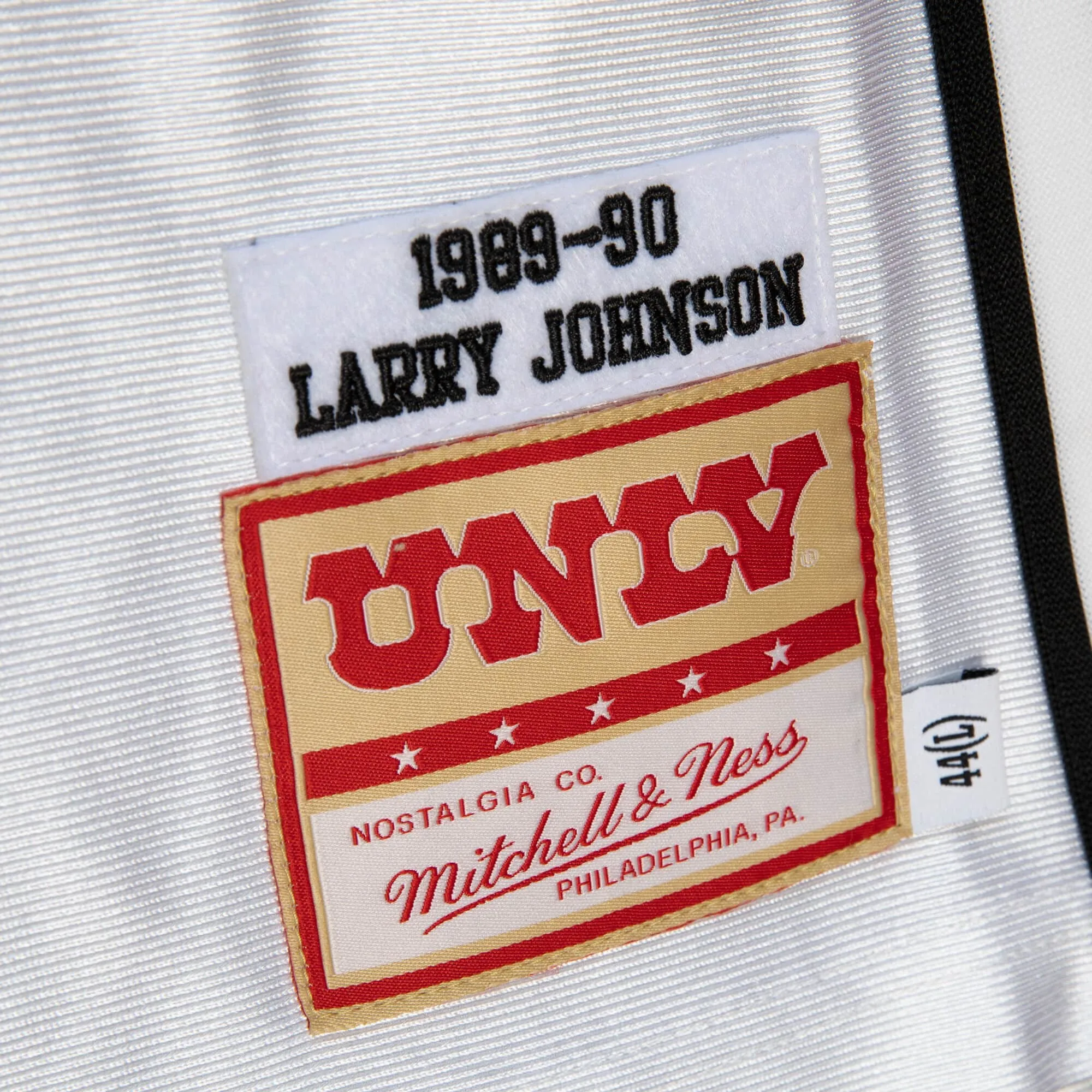 Mitchell & Ness Ncaa White Jersey Unlv Runnin Rebels 1989 Larry Johnson sold by Zulily product image thumbnail 4