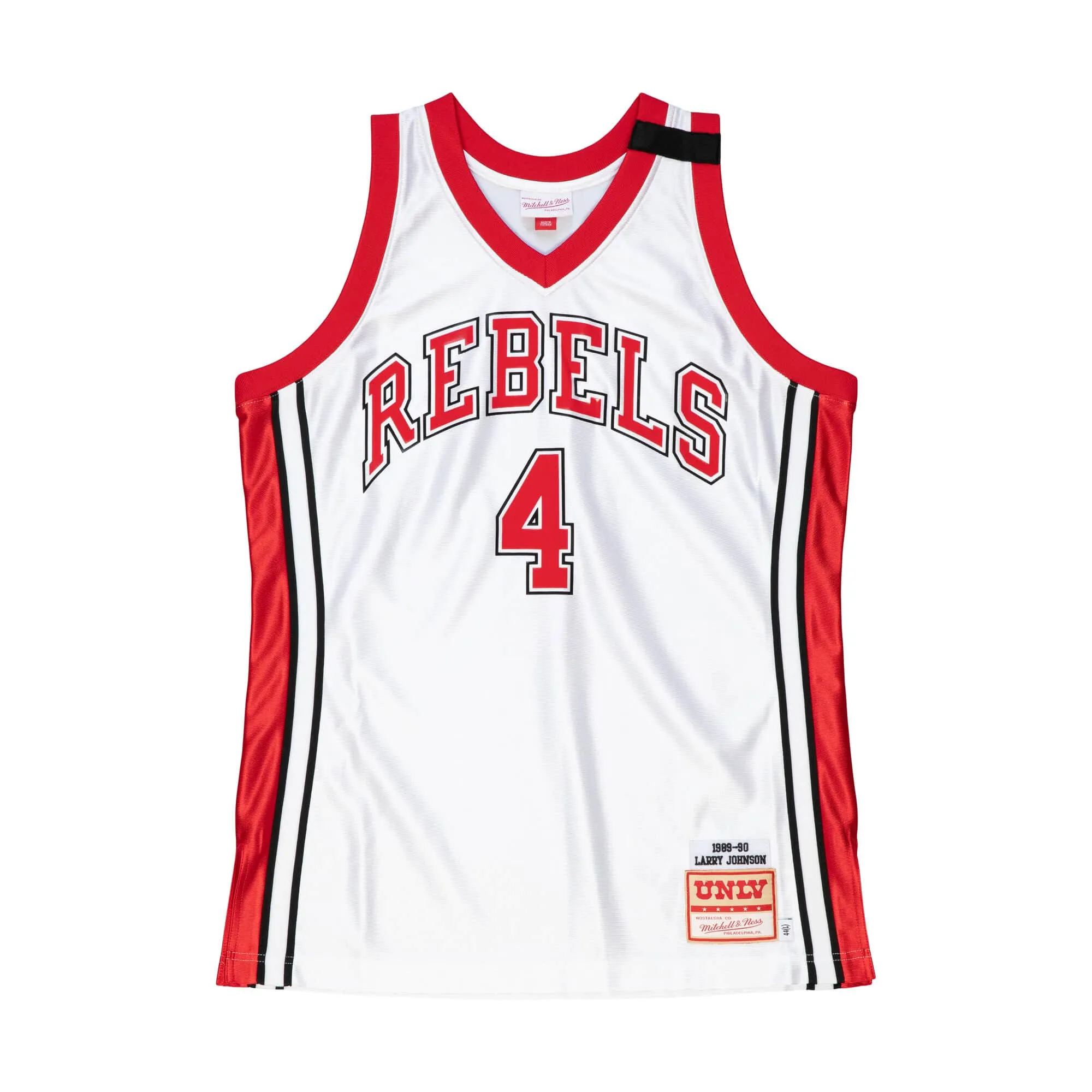 Mitchell & Ness Ncaa White Jersey Unlv Runnin Rebels 1989 Larry Johnson sold by Zulily