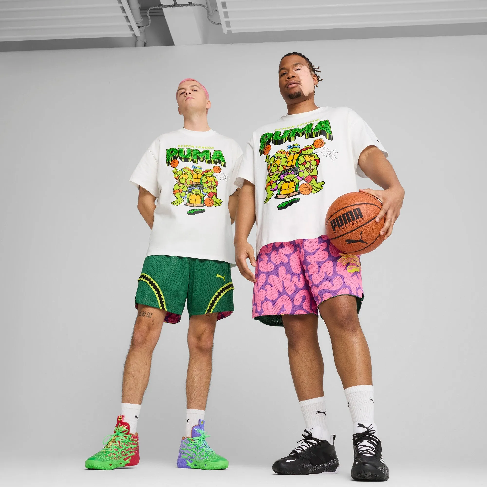Men's Puma Hoops X Tmnt Short sold by Zulily product image thumbnail 3