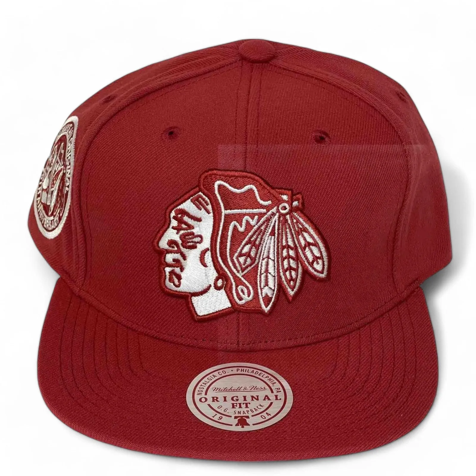 Men's Mitchell & Ness Nhl Back To Basics Snapback Blackhawks - Red sold by Zulily