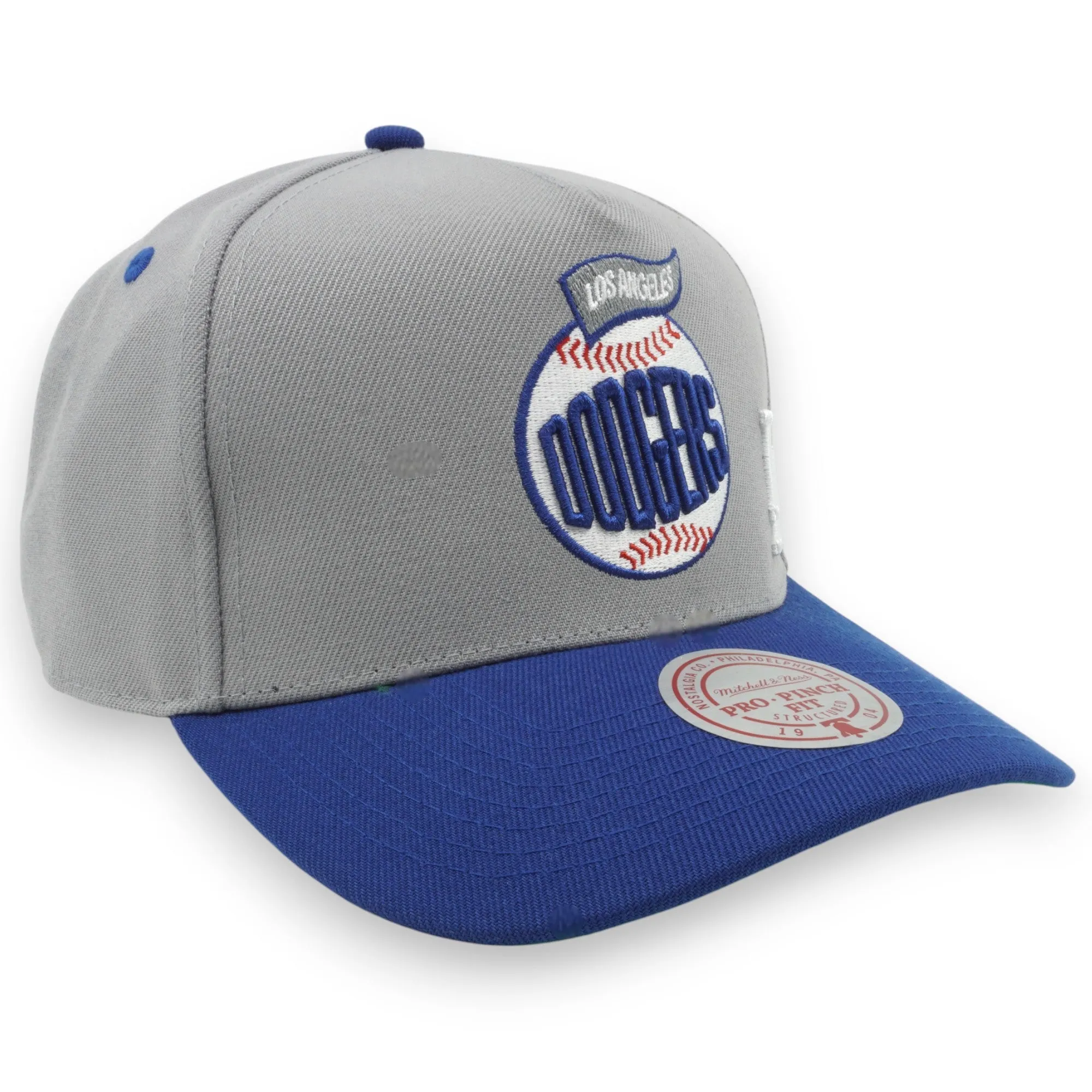 Men's Mitchell & Ness MLB Team Ball Pro Snapback Dodgers - Grey sold by Zulily product image thumbnail 3