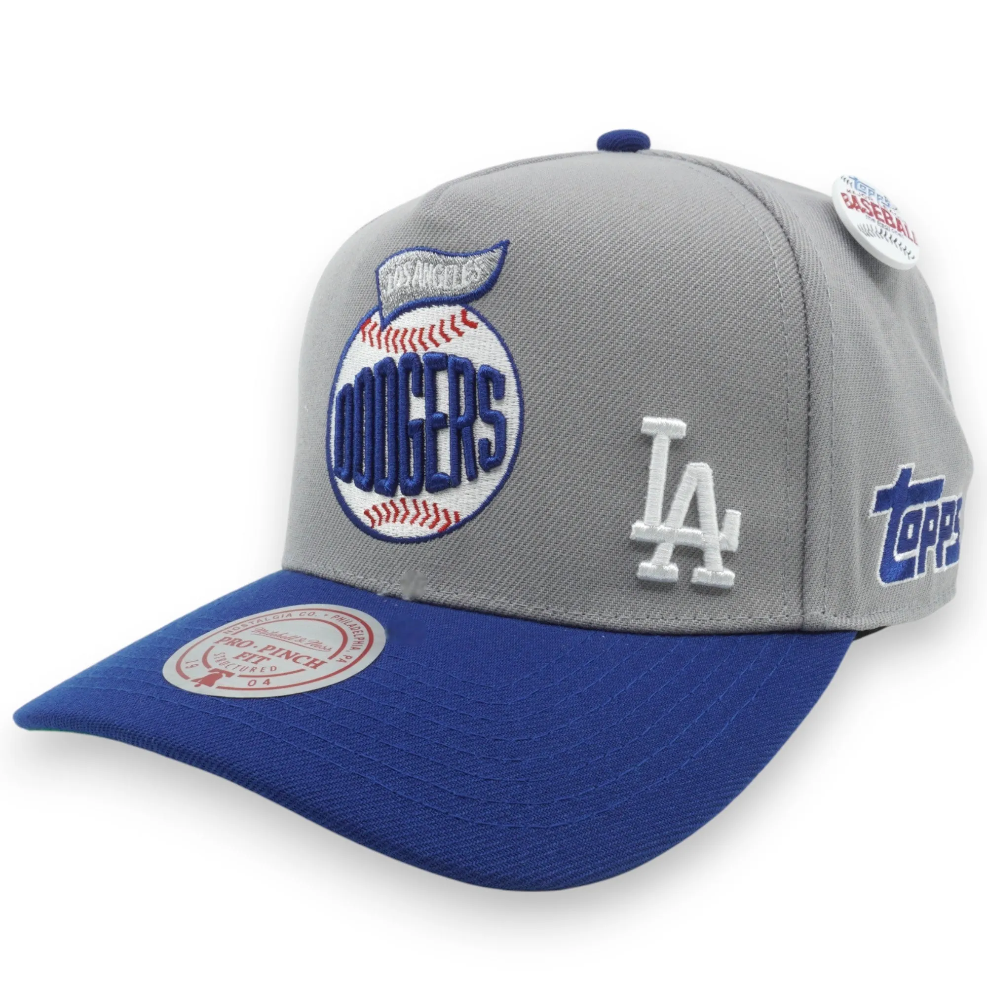 Men's Mitchell & Ness MLB Team Ball Pro Snapback Dodgers - Grey sold by Zulily
