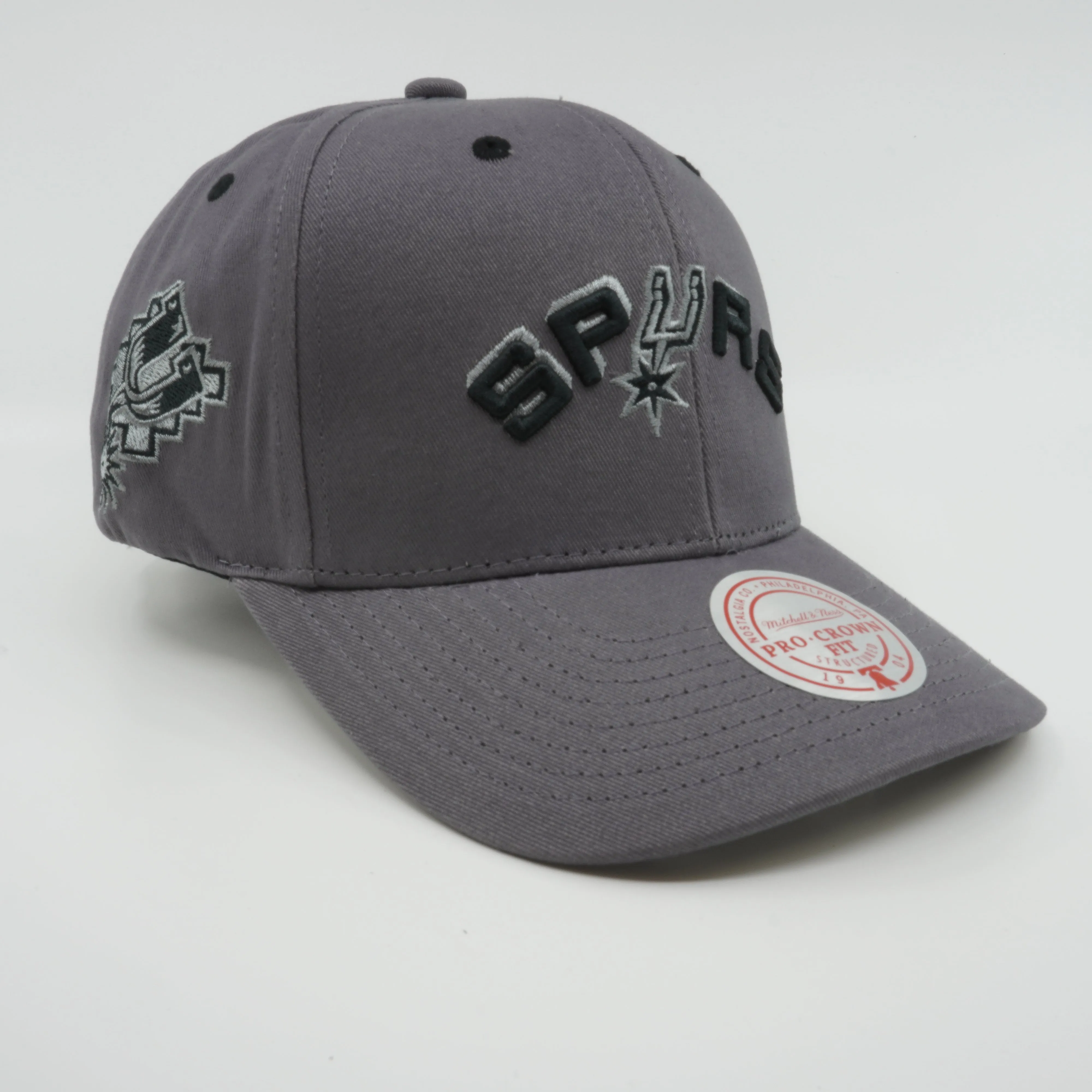 Men's Mitchell & Ness NBA Space Knit Pro Snapback Hwc Spurs - Grey sold by Zulily product image thumbnail 3