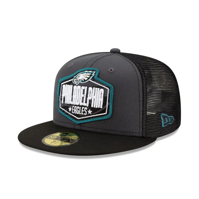Men's New Era NFL 2021 Draft 59Fifty Fitted - Philadelphia Eagles sold by Zulily