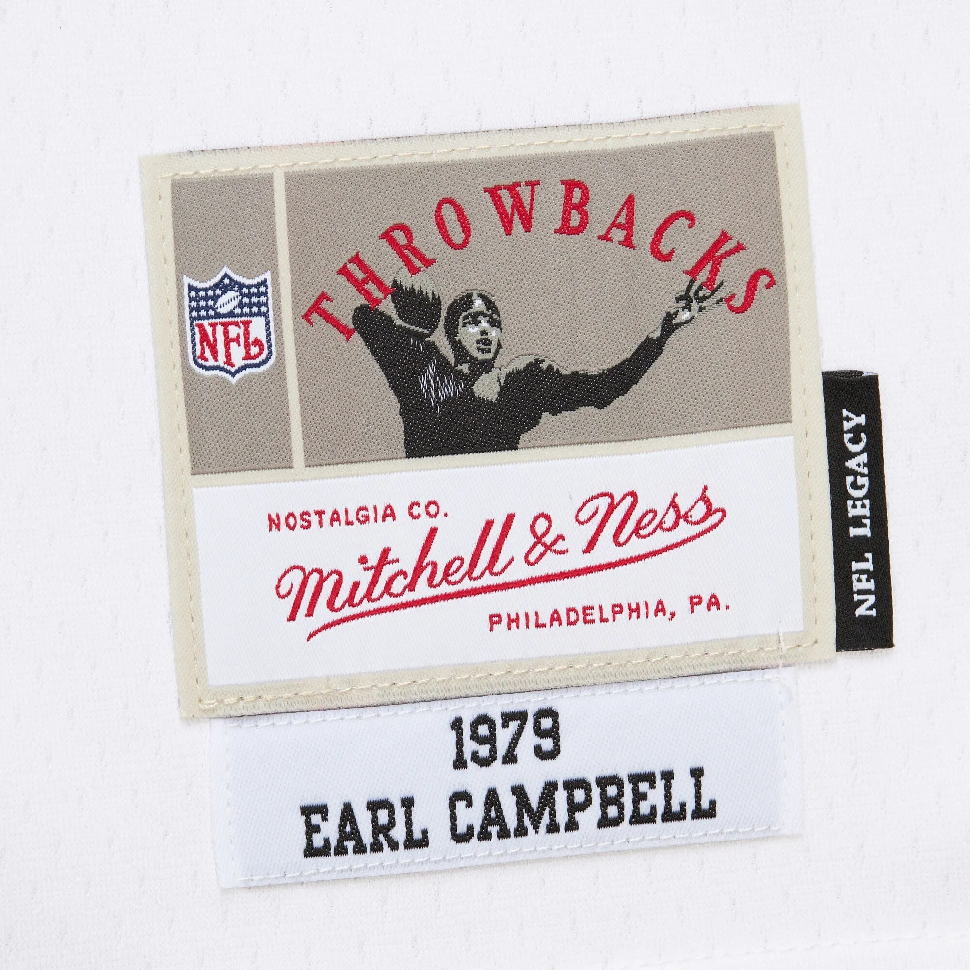 Men's Mitchell & Ness NFL White Jersey Oilers 1979 Earl Campbell sold by Zulily product image thumbnail 4