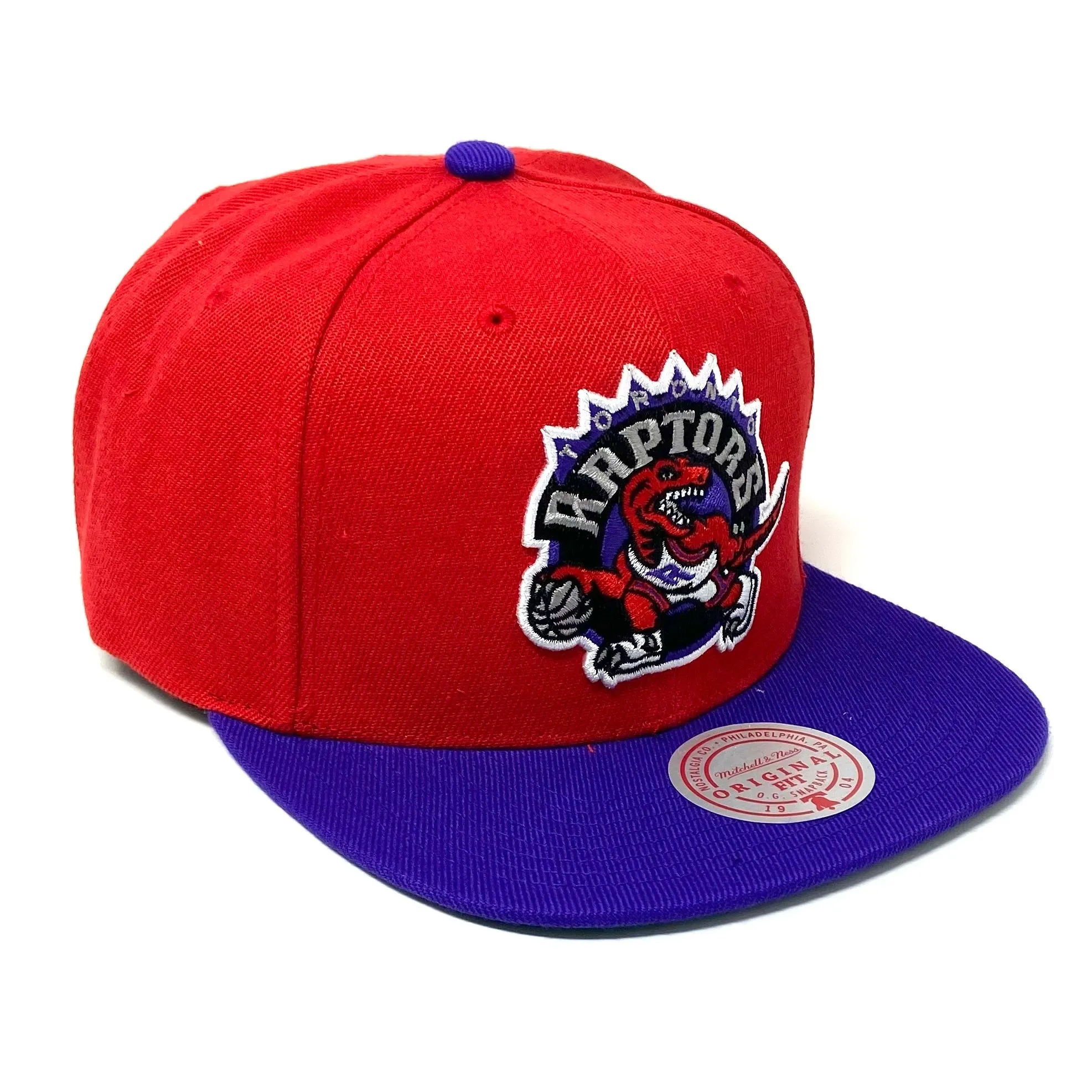 Men's Mitchell & Ness NBA Core Basic Snapback Hwc Raptors - Red-Purple sold by Zulily product image thumbnail 3