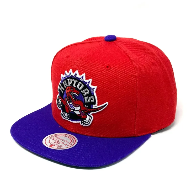 Men's Mitchell & Ness NBA Core Basic Snapback Hwc Raptors - Red-Purple sold by Zulily