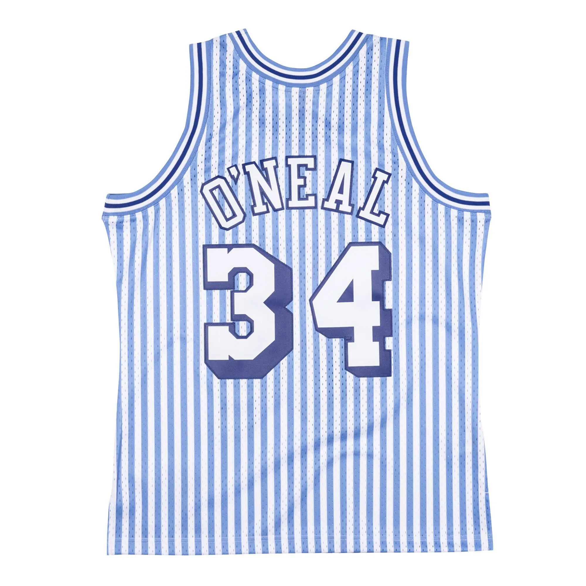 Men's Mitchell & Ness NBA Striped Swingman Jersey 1996 La Lakers Shaquille O'Neal sold by Zulily product image thumbnail 2