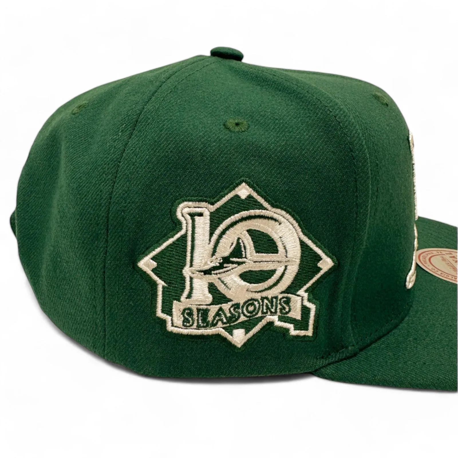 Men's Mitchell & Ness MLB Back To Basics Snapback Coop Rays - Green sold by Zulily product image thumbnail 2