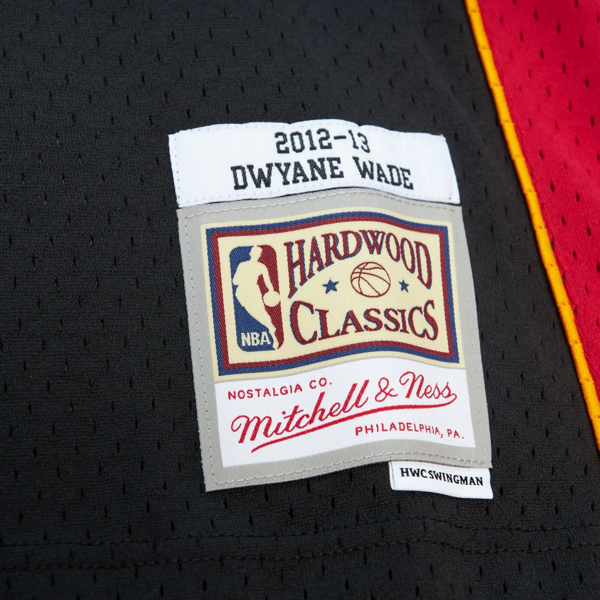 Men's Mitchell & Ness Black Jersey Heat 2012 Dwyane Wade sold by Zulily product image thumbnail 4