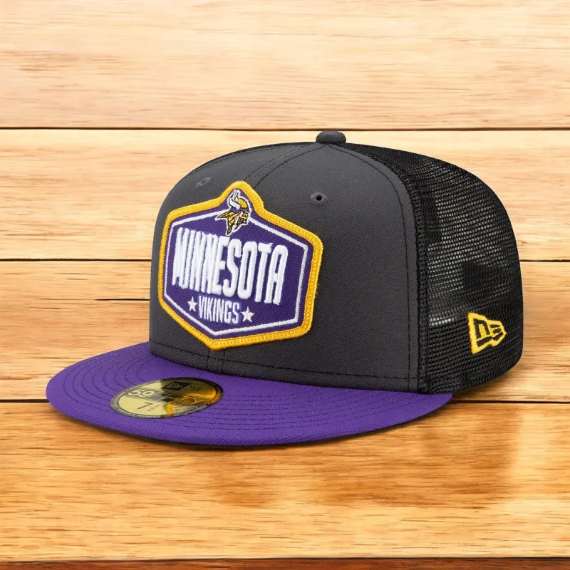 Men's New Era NFL 2021 Draft 59Fifty Fitted - Minnesota Vikings made by New Era