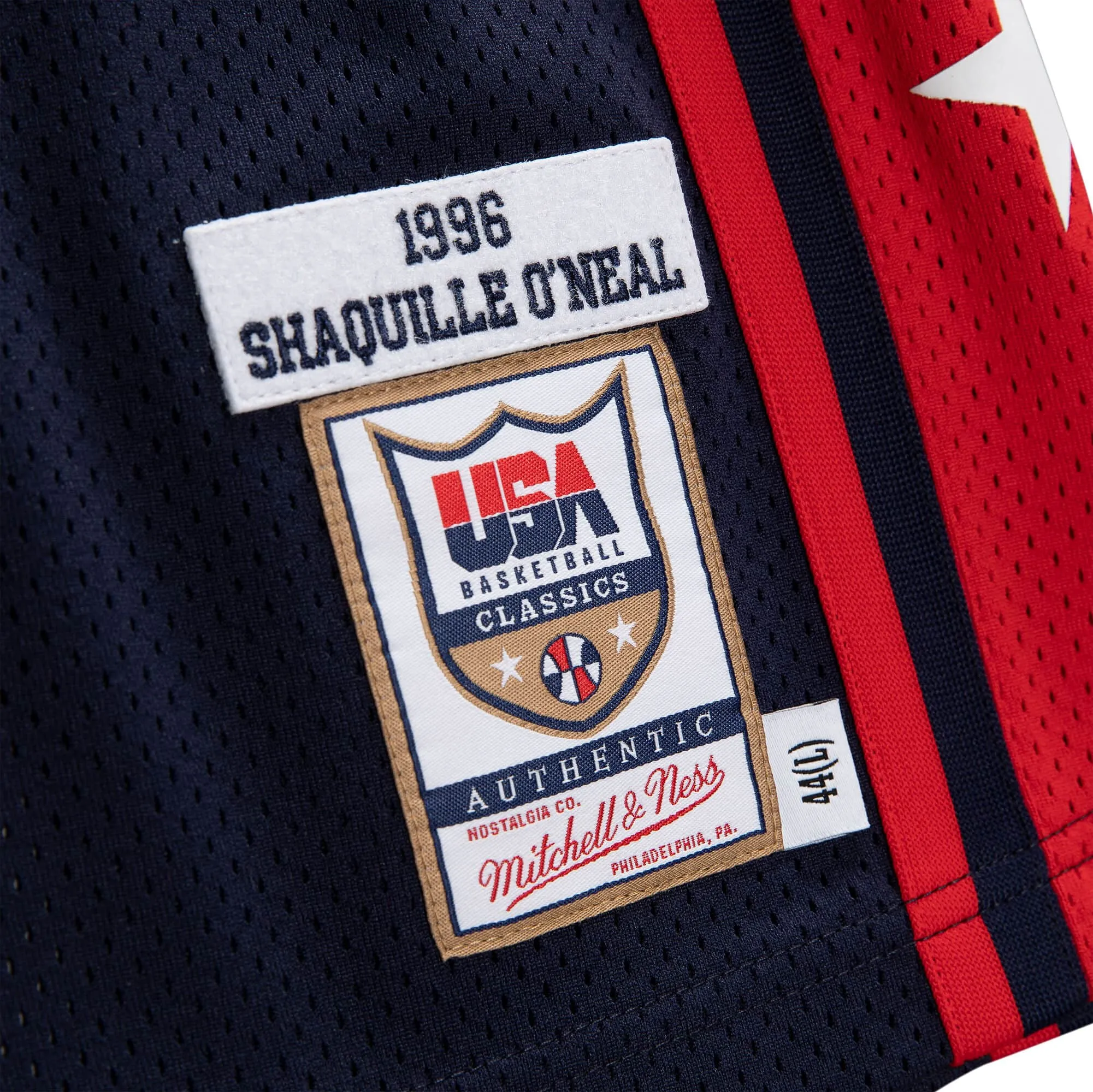 Men's Mitchell & Ness Authentic Jersey Usa 1996 Shaquille O'Neal sold by Zulily product image thumbnail 3