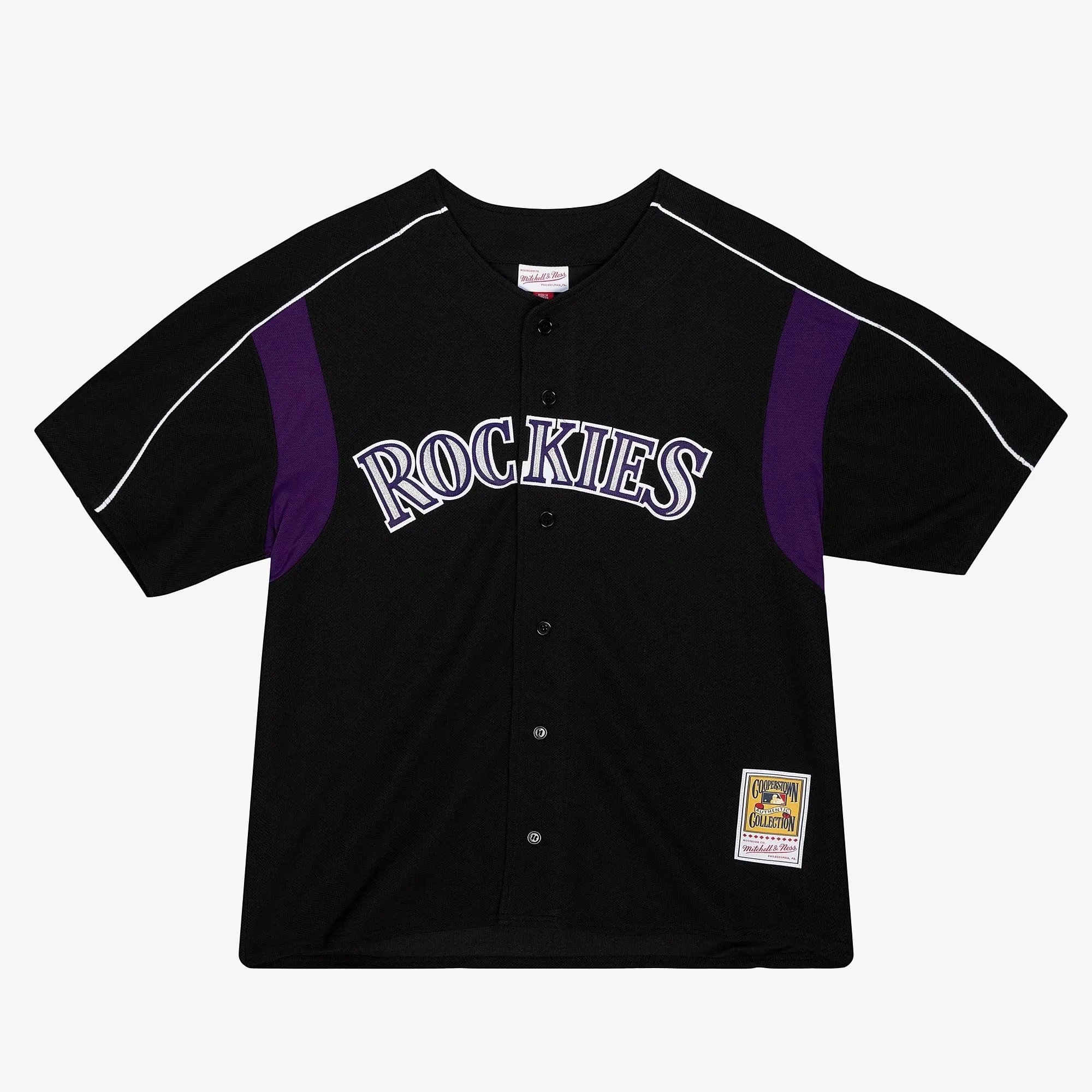 Men's Mitchell & Ness MLB Authentic Bp Jersey - Rockies 2003 Larry Walker sold by Zulily