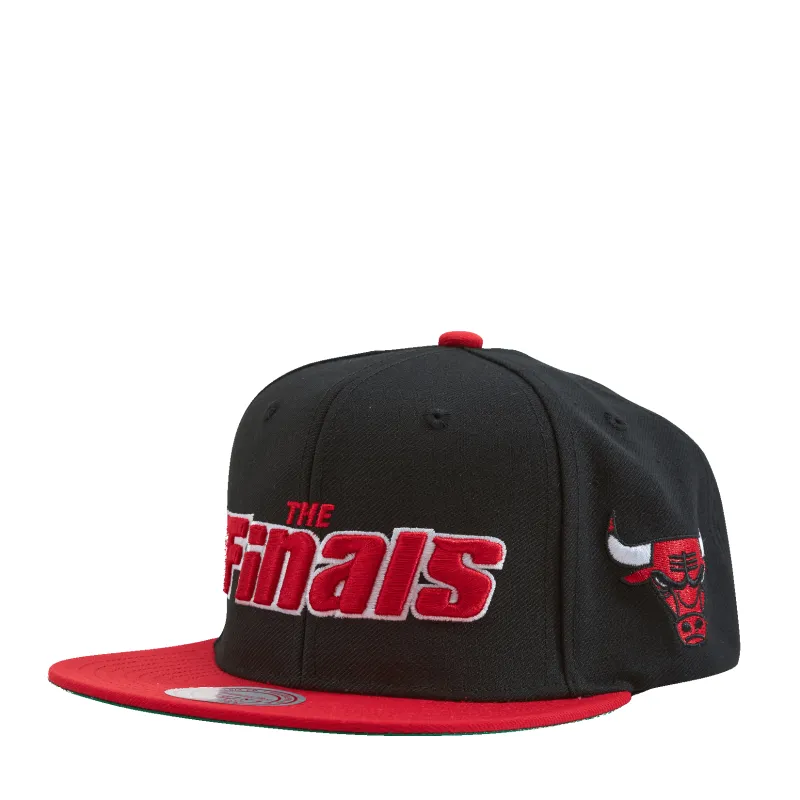 Men's Mitchell & Ness NBA The Finals Snapback Bulls - Black-Red sold by Zulily
