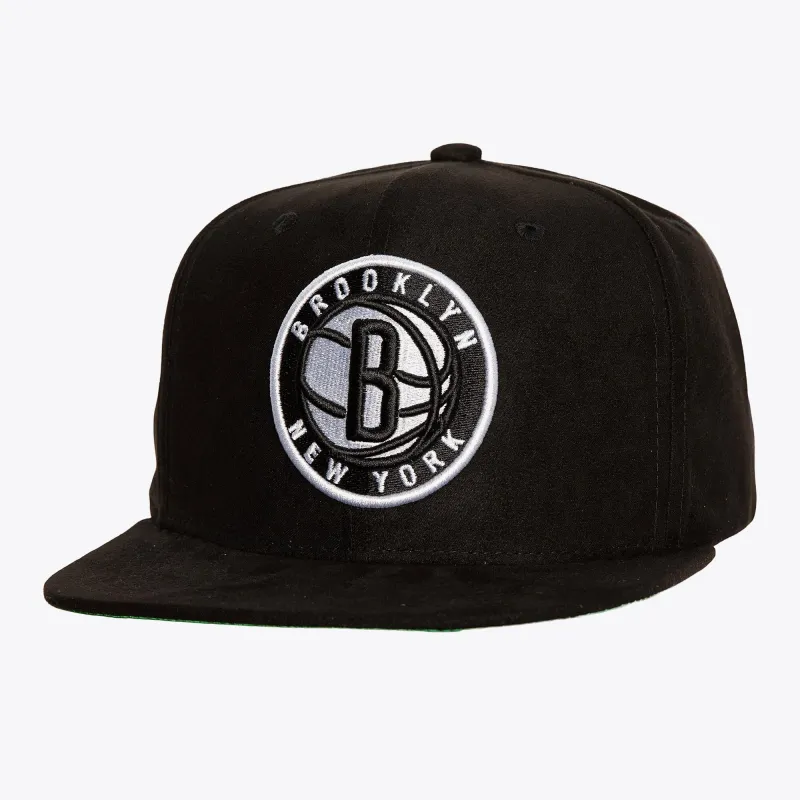 Men's Mitchell & Ness NBA Sweet Suede Snapback Nets sold by Zulily