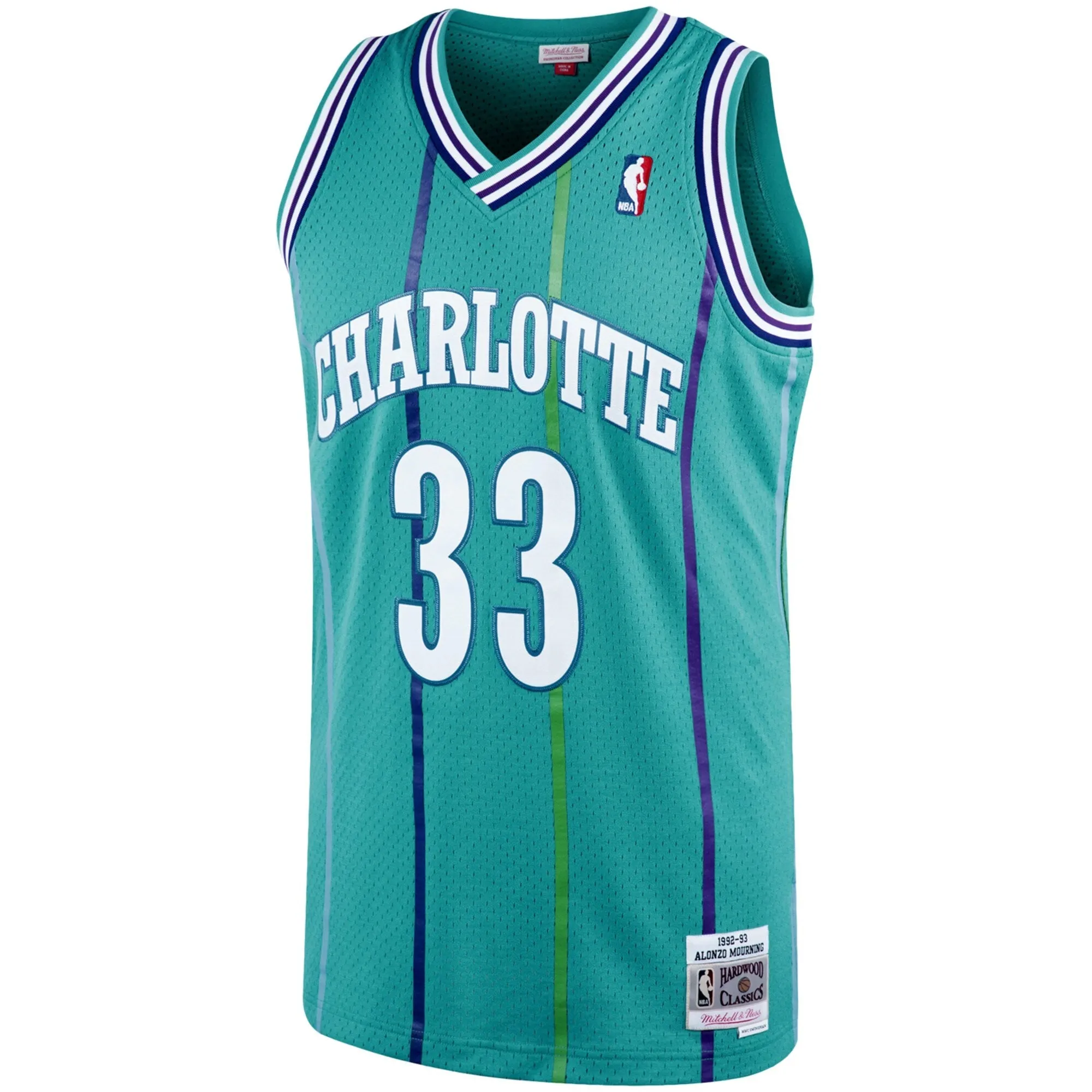 Men's Mitchell & Ness Authentic Road Jersey Hornets 1992 Alonzo Mourning sold by Zulily
