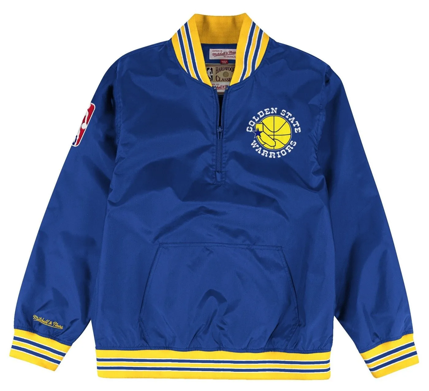Men's Mitchell & Ness NBA Golden State Warriors Hardwood Warmup Pullover Jacket sold by Zulily