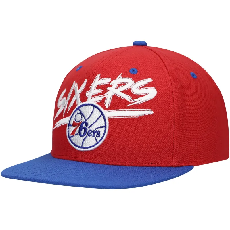Men's Mitchell & Ness NBA Transcript Snapback Hwc 76Ers sold by Zulily