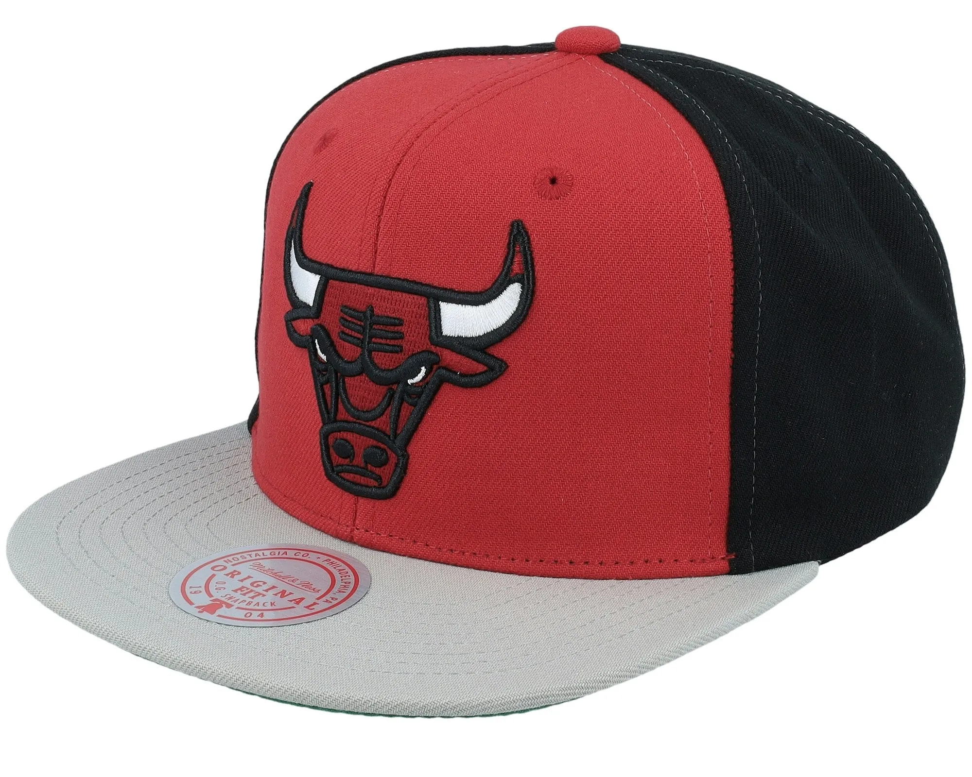Men's Mitchell & Ness NBA Block Out Snapback Bulls - Black sold by Zulily product image thumbnail 2