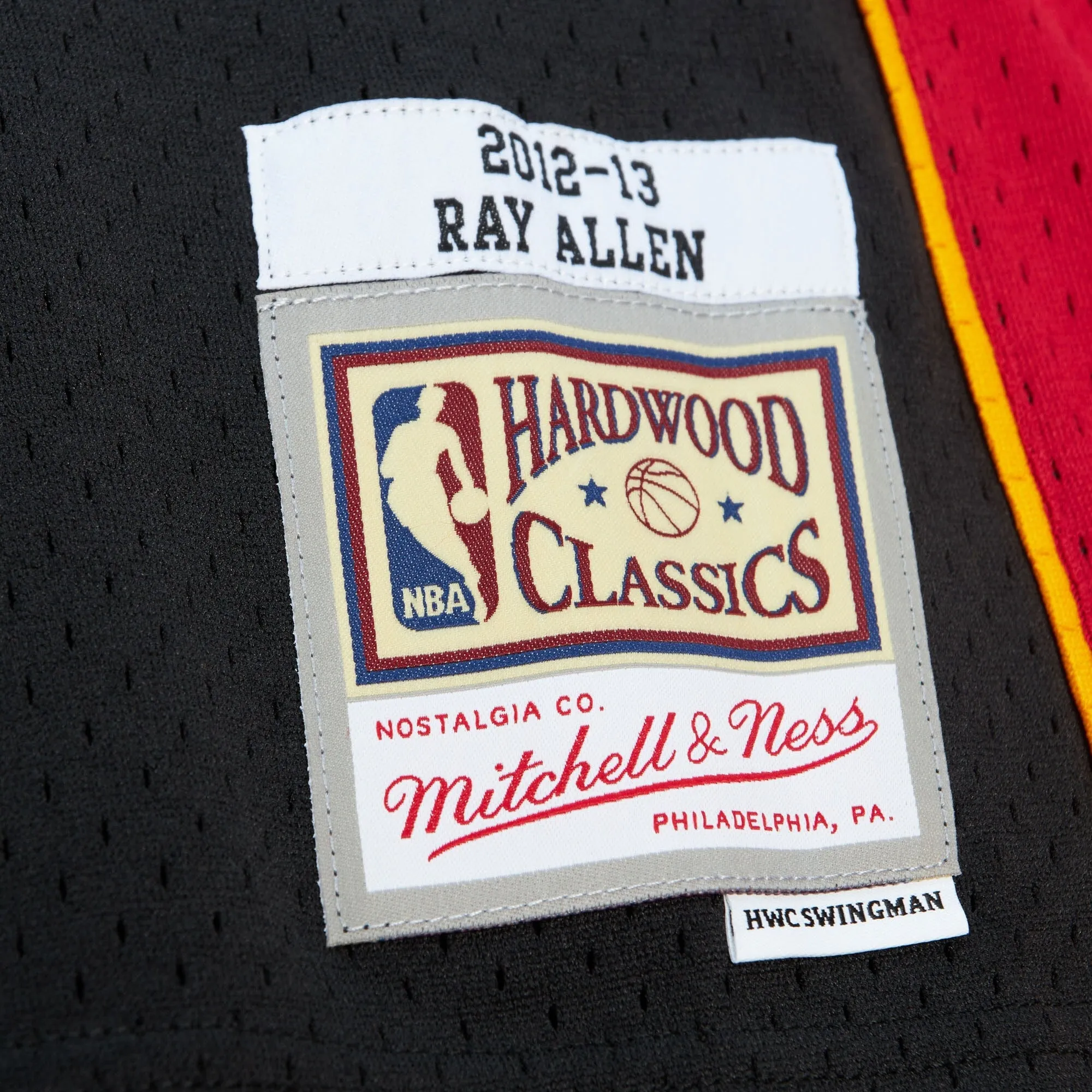 Men's Mitchell & Ness Black Jersey Heat 2012 Ray Allen sold by Zulily product image thumbnail 4