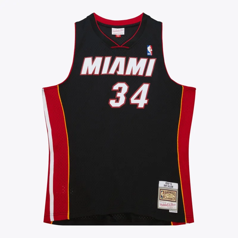Men's Mitchell & Ness Black Jersey Heat 2012 Ray Allen sold by Zulily