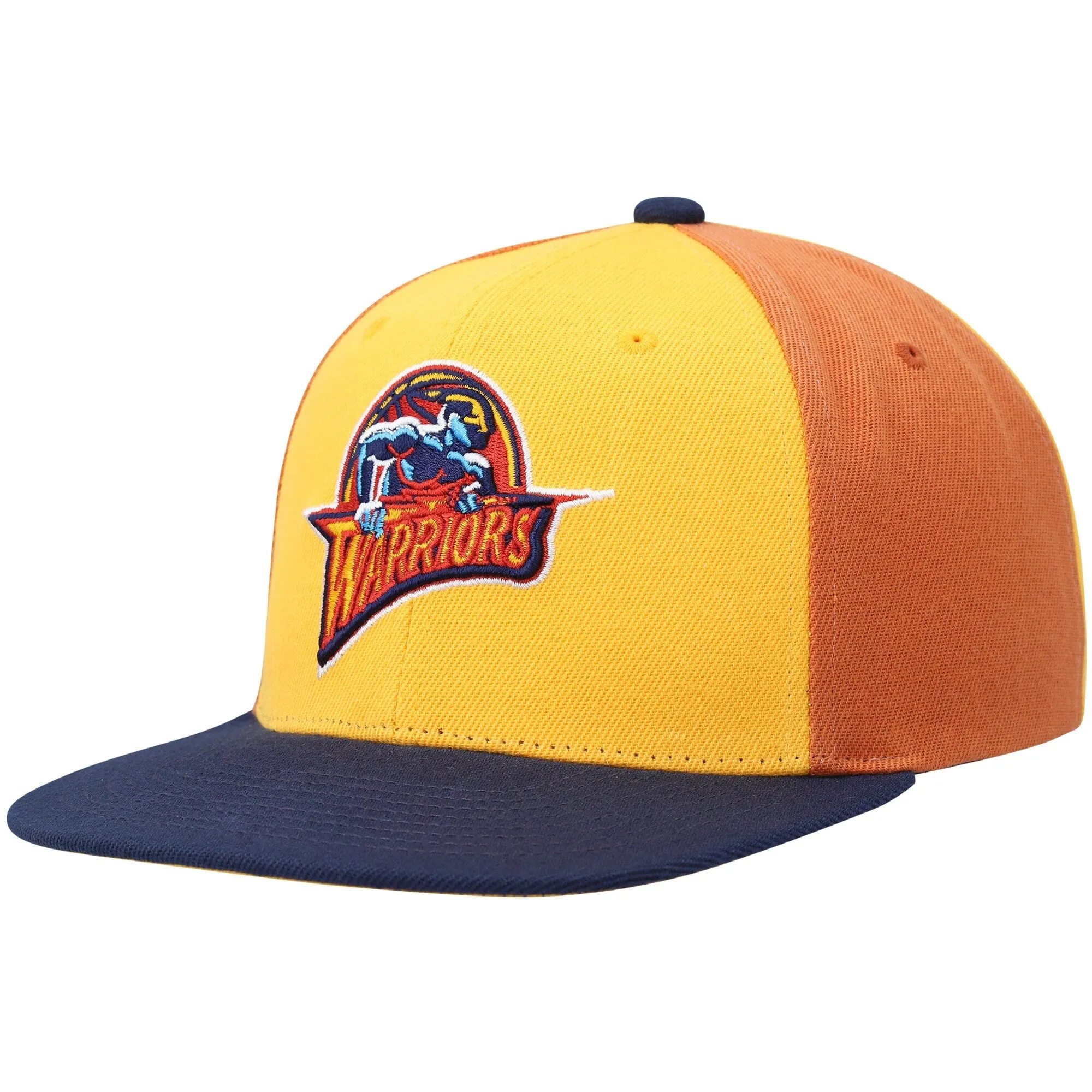 Men's Mitchell & Ness NBA On The Block Snapback Hwc Warriors - Yellow-Navy sold by Zulily