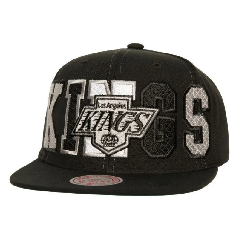 Men's Mitchell & Ness Nhl Varsity Bust Snapback Vntg Kings - Black sold by Zulily