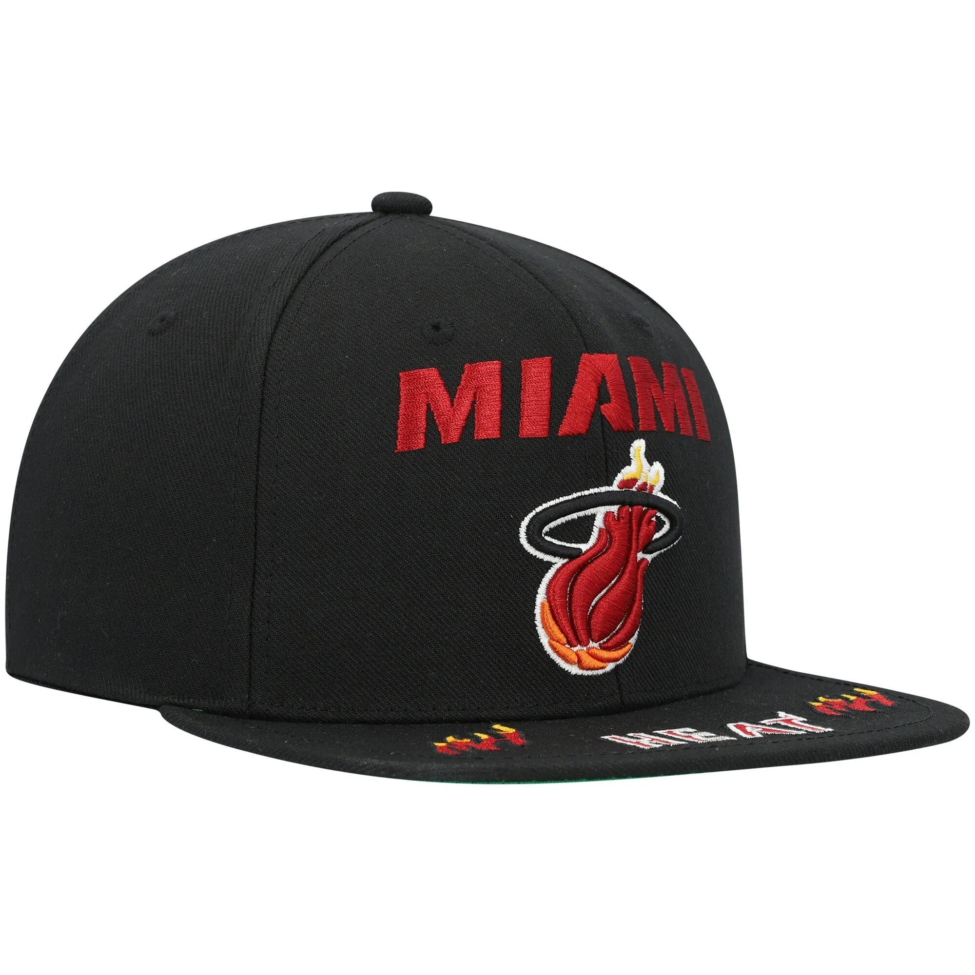 Men's Mitchell & Ness NBA Front Loaded Snapback Hwc Heat - Black sold by Zulily product image thumbnail 3